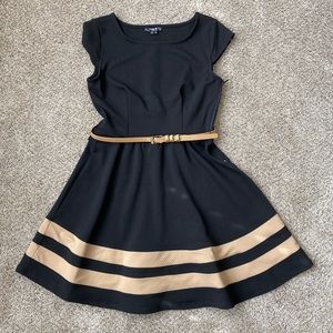 Sequin hearts black dress